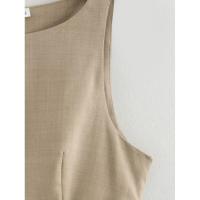 Vestido corto sin mangas con lazo de cinco colores estilo primaveral - details 43