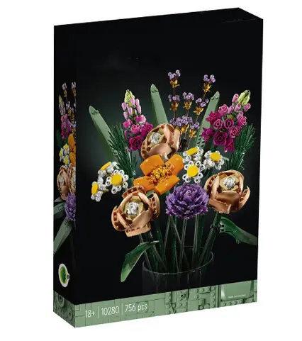 Ramo de bonsái para niña, bloques de construcción ensamblados, regalo de Orquídea - 1