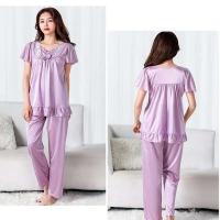 Conjunto de pijama de satén grande 5XL, pijamas cortos, decoración del hogar de mediana edad, pijamas de mujer baratos - details 11