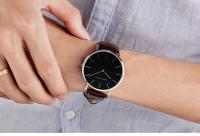 Reloj de pulsera Unisex sencillo y delgado para hombre, de lujo, de primera calidad, con envío directo, informal, deportivo, resistente al agua, color negro - details 6