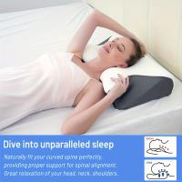 Almohada Viscoelástica Cervical 2 En 1, almohadilla Ortopédica Ergonómica Con Contorno, 1 unidad - details 0