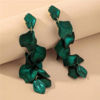 Pétalos de rosa largo borla pendientes moda elegante influencer temperamento alto sentido ambiental Pendientes mujer - details 10