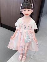 Hanfu-vestido chino de primavera y verano para niña, disfraz súper inmortal para niño, falda de estilo antiguo - details 1