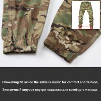 Tactical Joggers Para Hombres Mecánicos Ropa De Trabajo Pantalones De Camuflaje Resistentes Al Desgaste Para Senderismo Y Uso Diario Material De Poliéster Y Algodón - details 8