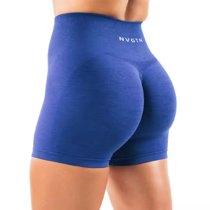 Pantalones Cortos de Yoga Ampliados NVGTN de Spandex para Mujeres Ropa de Gimnasio Suave para Entrenamiento - 1