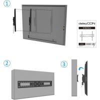 Soporte de Pared Universal para TV 60"-100" Pulgadas (152-254cm) Inclinable 75Kg y VESA 900x600 Plasma LCD LED OLED TFT Curvo - details 5