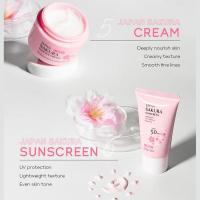 Sakura Skin Care Set 6 piezas Crema facial Suero Limpiador exfoliante Protector solar - details 8