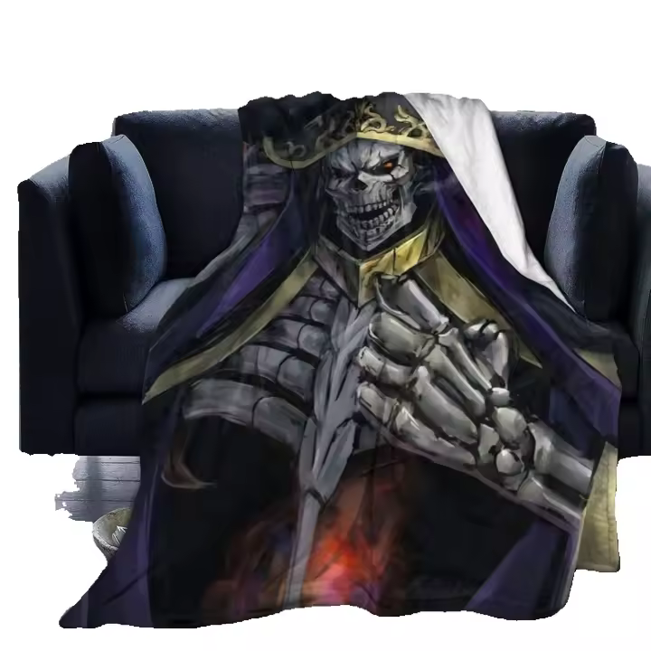 Manta Reversible de felpa de franela para Yoga, mantas de Anime Overlord para todas las estaciones, Blanket-f282 de aire acondicionado grande - 1