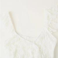 Vestido dulce con tirantes en capas, decoración irregular, temperamento simple, verano 2025 nuevo para mujeres. - details 9