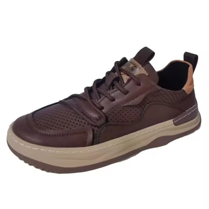 Primavera zapatos de los hombres de verano nuevo hueco transpirable agujero zapatos versátil ligero de moda de los hombres deportes y sandalias de ocio - 1