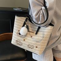 Bolso tejido informal para vacaciones en la playa de verano para mujer, bolso versátil para las axilas para ir de compras y viajar, 2025 - details 20