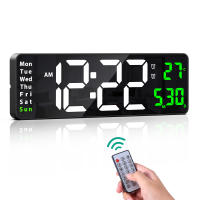 ORIA-reloj Digital de pared para decoración de sala de estar, pantalla grande de 16 pulgadas, electrónico, LED - details 7