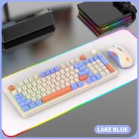 K820 USB juego con cable teclado ratón conjunto iluminado escritorio/portátil hogar Oficina teclado masculino femenino - details 1