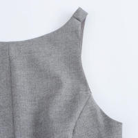 Moda Otoño-Invierno para Mujer OUWU Blusa Lateral con Cremallera Estilo Chic sin Mangas - details 7