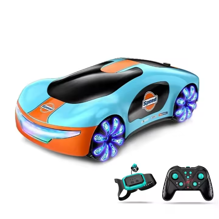 Concepto de Control remoto para coches, vehículo de derrape, 2,4G, 4WD, Sensor de gestos, con luces y música, juguetes para niños, regalos de cumpleaños - 1