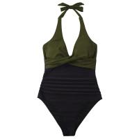 Circy Traje de Baño de Un Pie sin Espalda con Estampado de Leopardo Bikini de Encaje para Mujeres - details 21