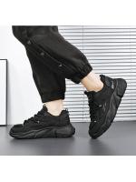Shoufeistore Zapatos De Hombre Zapatillas Transpirables De Moda, Nueva Plataforma Zapatos Casuales Zapatos Negros Antideslizantes Para Papá - details 8