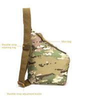 Bolsa de pecho para hombre, bolsa de almacenamiento táctica de camuflaje, billetera antirrobo para deportes al aire libre, bolsa para pistola de bicicleta, paquete informal para ciclismo - details 3
