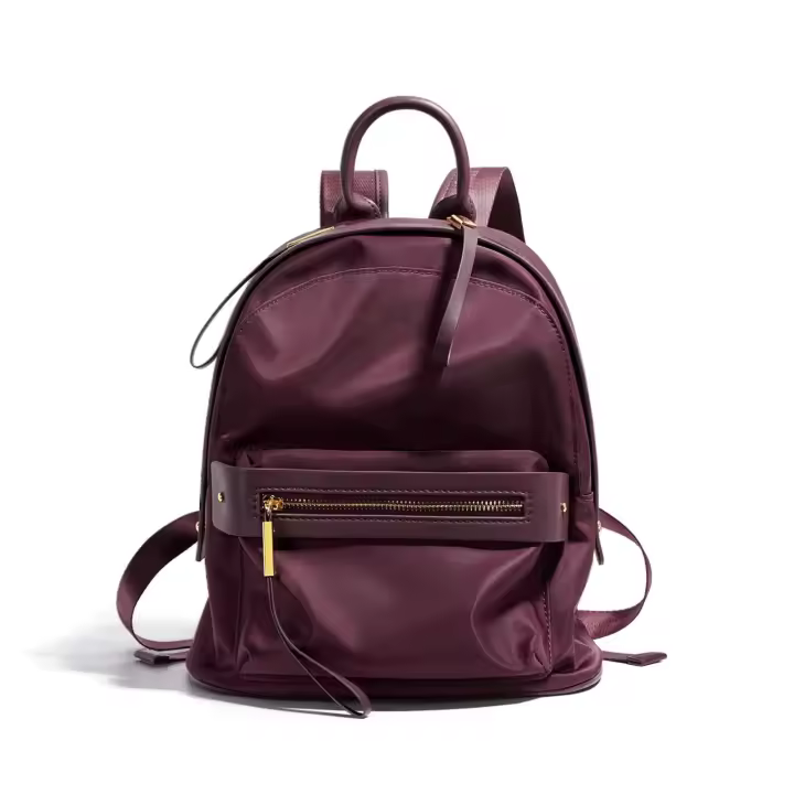 Mochila de cuero para escuela de turismo, compras, oficina de negocios, universidad, bolso de ocio de nailon multifuncional para mujer - 1