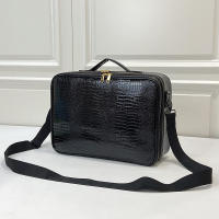 Bolsa de cosméticos impermeable con patrón de cocodrilo para mujer, estuche de maquillaje de tatuaje de viaje de gran capacidad, PU, nuevo - details 0