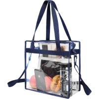 BAGAIL Bolsas Transparentes Aprobadas por el Estadio Bolso de Mano Transparente con Cierre de Cremallera Bandolera Bandolera con Correa Ajustable - details 37