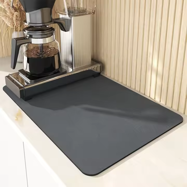 Mantel Individual Protector de Color, almohadilla de aislamiento térmico, encimera de cocina de secado rápido, soporte de lavabo, almohadilla de drenaje, almohadilla para salpicaduras, alfombrilla para taza, almohadilla de secado - 1