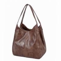 Bolso grande de piel sintética para mujer, bolso Hobo de diseñador, monedero tipo cubo - details 10