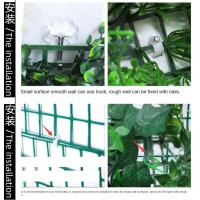 Panel de pared de plantas artificiales DIY, hoja de planta de arce de simulación realista duradera, alfombra de eucalipto Artificial verde de 25x25cm - details 4