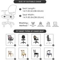 2 piezas de Funda para silla de oficina, cubierta para silla de oficina, Estilo Cuero, Cubierta para asientos de computadora, no incluye sillas - details 0