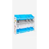 Estantería Juguetes Organizador Infantil 12 Cajas Tela No Tejida Libros Niños Sala Juegos Multiusos Blanco GKRS04WT - details 22