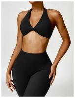 Mujeres Sexy belleza espalda gimnasio correr Push Up Yoga deportes sujetadores transpirable envuelto Yoga deportes sujetadores copa triangular ropa interior femenina - details 24