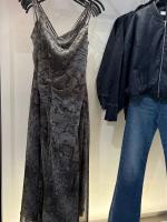 Falda larga plisada MIDI con tirantes estampado animal para mujer, primavera y verano, nuevos productos, vestido adelgazante - details 5