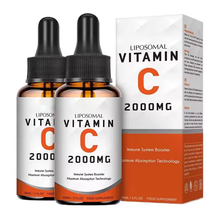 Suplemento líquido de fibra dietética con vitamina C liposómica en gotas de 60 ml - 1