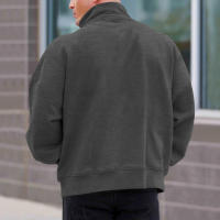 Chaqueta de color liso con cuello alto y media manga larga, para hombre - details 34