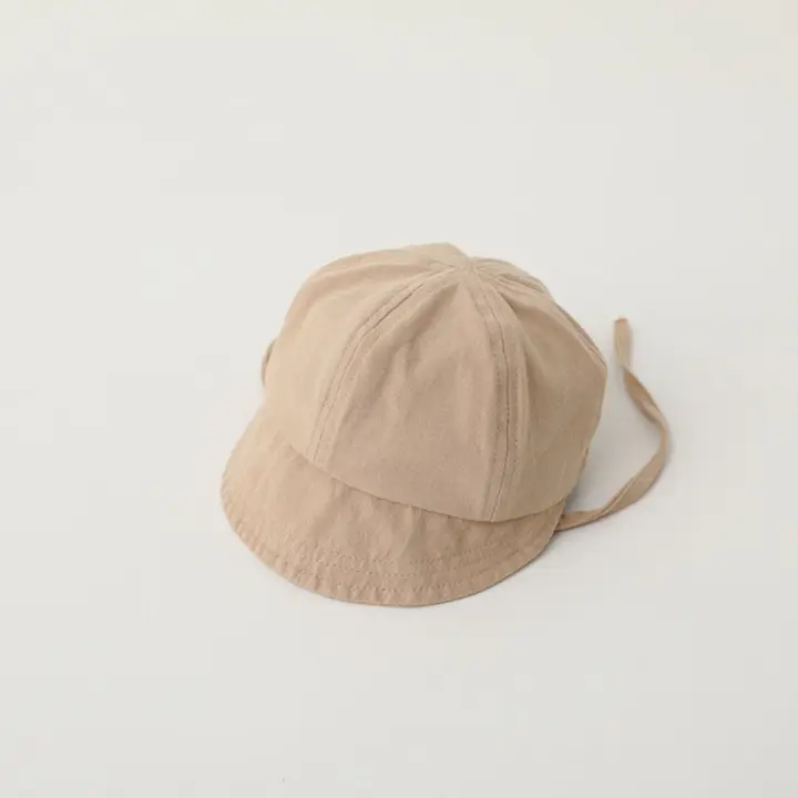 Gorro bonito con visera para bebé, sombrero con protección solar, sombrero de béisbol para bebé, sombrero para el sol para niña y niño de Color sólido para primavera y verano para recién nacido - 1