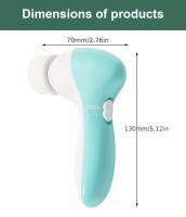Cepillo de limpieza Facial eléctrico 7 en 1, exfoliante, limpiador giratorio, exfoliante - details 7
