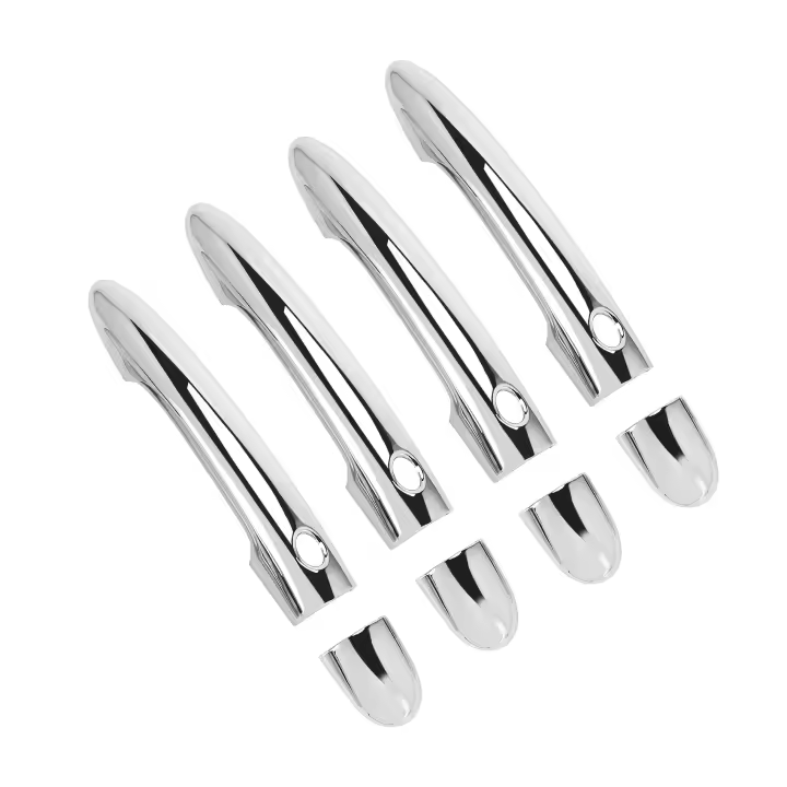 Cubierta cromada para manija de puerta de coche, accesorio embellecedor para Renault Scenic 2 Ii, 2003, 2004, 2005, 2006, 2007, 2008, 2009 - 1
