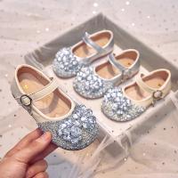 Zapatos de cuero para niñas, calzado de princesa elegante, suela suave, antideslizante, versátil, estilo coreano, Otoño, 2024 - details 2