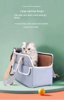 Bolsa cruzada para gatos, bolsa portátil para mascotas para salir al aire libre, bolso de lona transpirable, bolsa plegable para perros para salir - details 8
