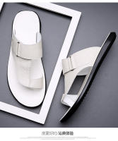 Sandalias de cuero para hombre de verano 2025, de gran tamaño, modernas y versátiles, sencillas y juveniles, para la playa. - details 3