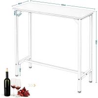 Conjunto de Mesa de Bar y 2 Sillas Estructura de Metal Tamaño 100x40x100 cm - details 2