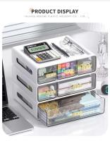 Elija un organizador multifuncional de escritorio de belleza y maquillaje para el hogar, suministros para el hogar, caja de almacenamiento de escritorio de plástico - details 1