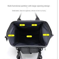 Bolsas de pañales para mamá, bolsa colgante para cochecito de bebé, mochilas para pañales de gran capacidad con cambiador - details 3