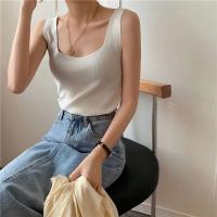 Top de Punto Zjaiss 2025 Camiseta Deportiva Casual para Mujer Cuello Redondo Lento Verano - details 1