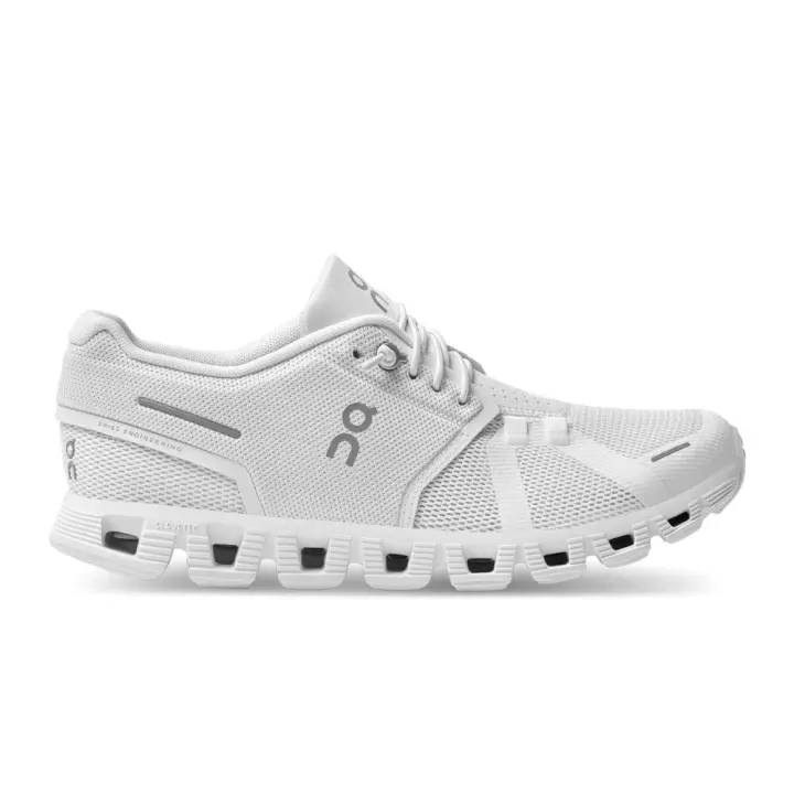 zapatillas en la nube corriente 5 All White Mujer - 1