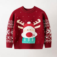 Suéter informal tejido con estampado de renos para niños y niñas, suéteres de árbol de Navidad, ropa cálida para bebés, Año Nuevo - details 3