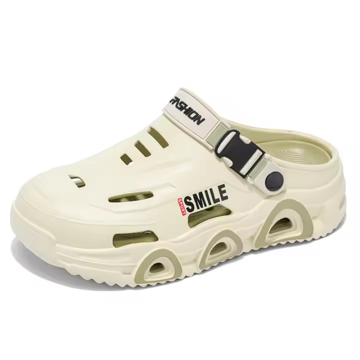 Sandalias para hombres nueva tendencia ligera suave cómoda parte inferior gruesa que aumenta el exterior impermeable antideslizante toboganes de playa conducción zapatillas de doble uso para hombres - 1