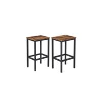 Barra Rectangular EstrechaCocinaMara ingeniería Acero aleadoMarrón Vintage y Negro110 x 40 x90 cm - details 6