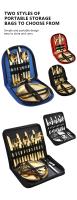 Juego de Cubiertos de Acero Inoxidable para acampada, Utensilios de Picnic para Senderismo, 10/20 pzs - details 6