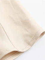 Falda Larga De Cintura Alta Para Mujer Mooyufon Textura De Satén Decoración De Lazo Vintage Chic Estilo Casual Polyester - details 11